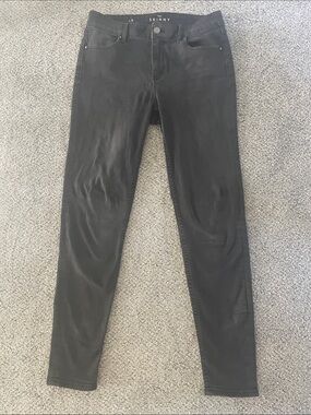 White House Black Market Black High-Rise Skinny Jeans sz 6 grey inseam 28